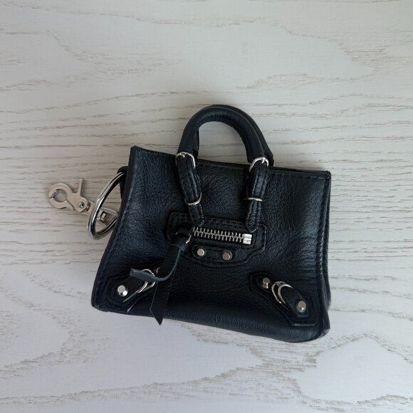 Balenciaga Micro Bag Charm - Black - Picture 1 of 2